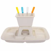 Jogo para Fondue de Porcelana com 7PÇ Base Porcelana de 26CM