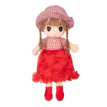 Muñeca de Paño Rojo/Rosado/Lila