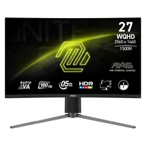 Monitor Gamer MSI Mag 27CQ6F 27" WQHD Curvo 180HZ Hdmidp-Preto