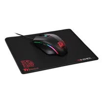 Mouse USB Thermaltake Talon Elite RGB+Mousepad Bla