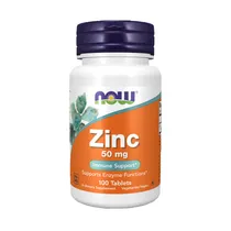 Suplemento Now Zinc Gluconate 50MG 100 Cápsulas