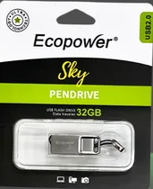 Pen Drive 32GB Ecopower Air Metal Silver 2.0