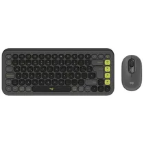 Combo de Teclado e Mouse Logitech Pop Icon 920-013052 Espanhol - Grafite