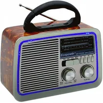 Rádio Ecopower EP-F121B USB/SD/FM/AM - Caoba (Mahogany)