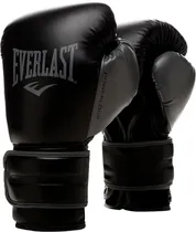 Luva de Treinamento Everlast Powerlock Boxing Gloves P00002284 - Preto/Cinza (1 Par)