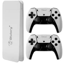 Console Blulory Game Stick PS5 M15 Pro 10000 Jogos 4K 2 Controles Sem Fio - Branco