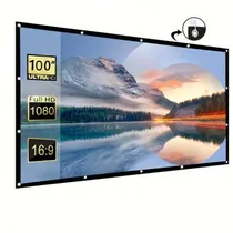 Projetor Tela de Abc A3030-100 para Teto Ou Parede / 100" / Full HD - Cinza