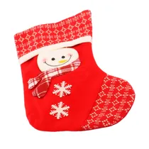 Bota Natalina Vermelha com Boneco de Neve