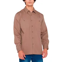 Camisa Jeep Masculino Willys Workshirt XL Marrom – JMN24056BROWN