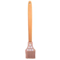 Pincel de Silicone para Confeitaria Bege com Mota
