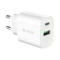 Carregador RLC-389 20W Fuente 2PUERTOS USB/USB-C Blanco