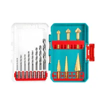 Kit de Brocas HSS Y Brocas Escalonada Total TACSDL61401 14 Piezas