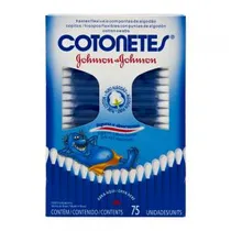 Cotonete Johnsons com 75 Unidades