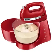 Batedeira Mondial Bella Massa B-55-R - 500W - 4L - 220V 50/60HZ - Vermelho