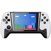 Console Portátil Game Box Q21 de 3.5" com 500 Jogos - Preto/Branco + Controle (Inglês/Chinês)