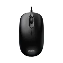Mouse Quanta QTMO10 - com Fio - 1200 Dpi - Preto